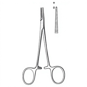 คีมหนีบหลอดเลือด Halsted-Mosquito Artery Forcep ขนาด 10 ซม. / 4 นิ้ว ฟันขนาด 1:2 แบบตรงธรรมดา สำหรับห้ามเลือด ใช้ในศัลยกรรม ผลิตจากสแตนเลสคุณภาพสูง - Product Image 1