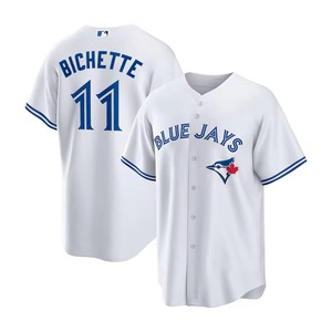 Maillots de baseball en gros des Blue <span class=keywords><strong>Jays</strong></span> 11 Bichette 27 Guerrero Jr en stock – Maillots brodés et gaufrés, hauts de sport - Product Image 3