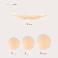 Emballage de magasin physique personnalisé Pasties pour femmes Couvre-mamelon adhésif en silicone opaque réutilisable, mat et invisible de qualité médicale