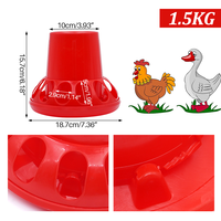 1.5kg/2.5kg/3.5kg automatique poulet mangeoire seau caille Pigeon mangeoire poulet alimentation seau volaille animaux alimentation outils