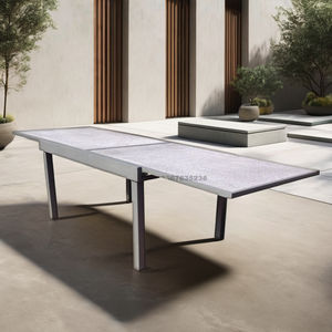 Personnalisé Moderne 2m & <span class=keywords><strong>3m</strong></span> En Aluminium Jardin Extérieur Loisirs Extension <span class=keywords><strong>Table</strong></span> À Manger avec Céramique Verre Métal Mobilier D'extérieur - Product Image 5