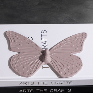 Merlin Living, mariposa de cerámica moderna, decoración de escritorio, accesorio dorado multicolor para el hogar, diseño Art <span class=keywords><strong>Deco</strong></span> para sala de estar - Product Image 5