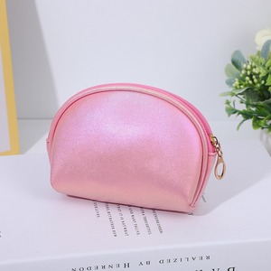Borsa da donna di grande capacità per il trucco con cerniera in PVC custodia a mano per rossetto Shell Mini cosmetici di bellezza modello nuovo grande - Product Image 2