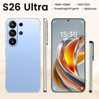 S26 ULTRA 5G, Teléfono Inteligente con CPU Deca-Core, Cámara Trasera de 108MP, Pantalla HD, en Francés, Español e Inglés, Teléfono Móvil Tecno Económico, Venta en Línea