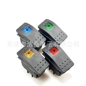 Interrupteur à bascule pour voiture 12V-24V SPDT 4 broches avec lumière LED pour modification tout-terrain, camping-car, yacht, coque IP65 PA66 - Product Image 3