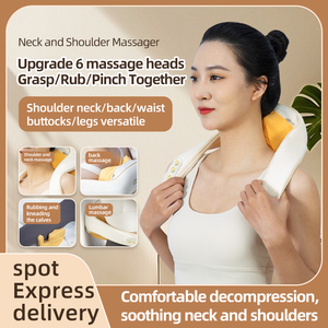 Gran oferta 2025, masajeador Shiatsu con calor, masaje de amasado profundo para cuello, espalda, hombros, pies, piernas para uso doméstico o en el coche - Product Image 6
