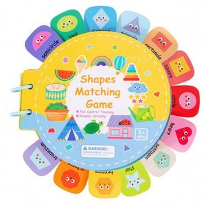 Juguetes Sensoriales para Viajes en Avión y Auto para Niños con Autismo, Libro de Actividades para el Aprendizaje de Formas y Alfabetos - Product Image 1