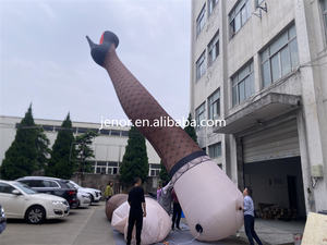 Escultura inflable gigante para mujer, patas negras <span class=keywords><strong>con</strong></span> tacones altos para publicidad - Product Image 4