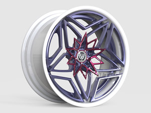 ล้อฟอร์จคาร์บอนไฟเบอร์สีขาวม่วงแบบกำหนดเอง XINLAI ชุด 4 ชิ้น ขนาด 17-23 นิ้ว 5x112 5x114.3 5x120 ดีไซน์ขอบลึก สำหรับ M8 - Product Image 3