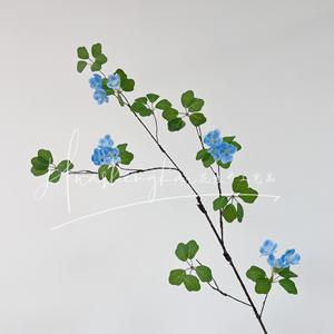 Branche de fleur rose artificielle en soie, haute simulation, pour décoration intérieure et accessoires de mariage - Product Image 2