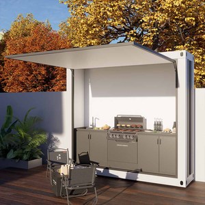Maisons préfabriquées en conteneurs sur mesure, très vendues, de haute qualité et à bas prix, idéales pour les barbecues familiaux en plein air - Product Image 1