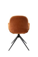 Chaise de salle à manger au design moderne et luxueux, revêtement en velours doux, fonction rotative, structure en métal, hauteur réglable, mobilier pour la maison