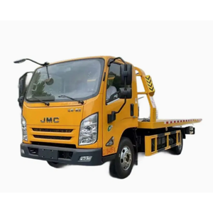 Camión de Remolque JAC 4X2 de 4 Toneladas y 5 Toneladas, de Ángulo Bajo, con <span class=keywords><strong>Plataforma</strong></span> Plana para Transporte de Automóviles, Diésel, Nuevo, Manual, para Recuperación en Carretera - Product Image 1