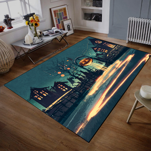 AliExpress-alfombra personalizada para decoración de fiestas y halloween, alfombrilla para puerta, Casa Encantada, sala de estar, <span class=keywords><strong>2021</strong></span> - Product Image 1