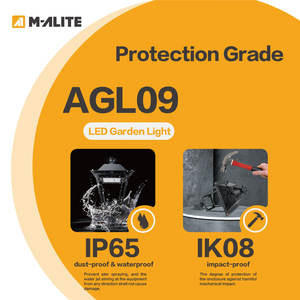 Durable al aire libre IP66 IK08 módulo regulable tiempo integrado Farol para paisaje cuadrado LED Luz de jardín - Product Image 2