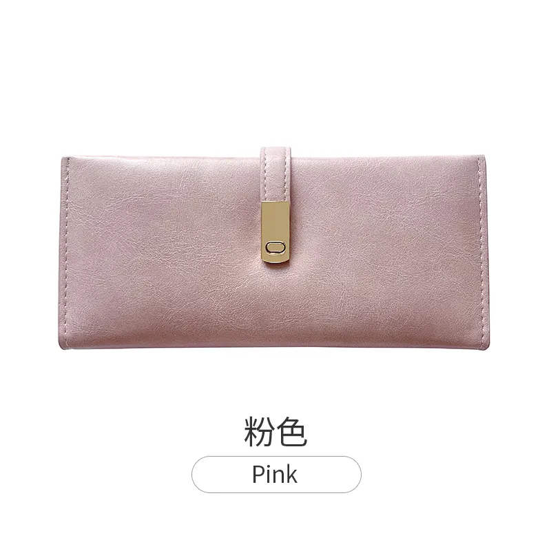 MIYIN Venta caliente promocional bolso de señora de cuero de la PU de la hebilla magnética cartera chica nuevo diseño de las mujeres cartera Cartera de tarjeta de señora