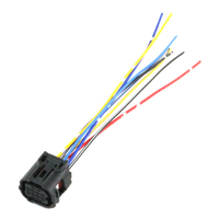 DJ70105Y-0.6-21 Kabel Harness Tahan Air Lampu Baterai Klakson Becker Radio lexus 8pin Amp H13 Konektor Lampu Depan Pigtail