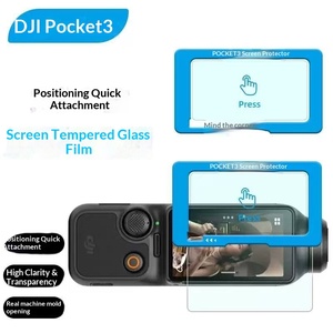 Film de protection d'écran en verre trempé anti-rayures et anti-explosion 9H transparent, installation facile, pour DJI Pocket 3 4 - Product Image 2