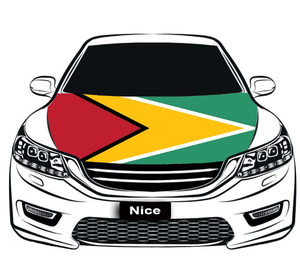 Funda Elástica para Capó de Coche con la Bandera Nacional de Nigeria, Cubierta Decorativa para Capó de Motor para Exhibiciones de Automóviles - Product Image 5