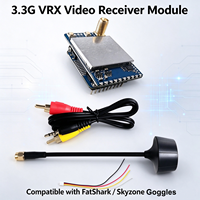 Module récepteur vidéo FPV VRX-3301 3.3G 3.1-3.7GHz 16CH VRX pour lunettes FPV Fatshark Skyzone, récepteur vidéo analogique RX 3.3G VRX