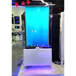 Tela de oled de 55 polegadas, tela dupla face, sistema duplo, display de assoalho digital transparente