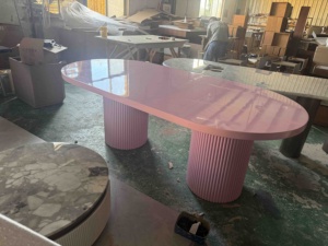 Ensemble de table à manger moderne et luxueuse en MDF et bois massif, adapté aux appartements, 4 places - Product Image 6