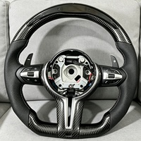 Volant en fibre de carbone M Performance avec LED pour BMW F30 F32 F36 F10 F20 F80 F82 M3 M4 Accessoire sportif pour l'intérieur de la voiture