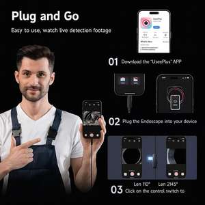 Caméra d'inspection de vidéoscope OTG de caméra serpent portable de type C pour IOS et Android - Product Image 2