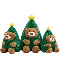 Nouvelle Peluche Ours Créative de Noël, Mignonne, Décoration d'Intérieur, Coussin de Noël, Cadeau d'Anniversaire pour Enfants