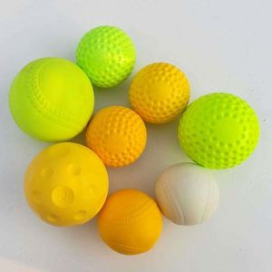 Pelota de Béisbol Ningyue de Alta Calidad, 9 Pulgadas, 5 OZ, Duradera, Antideslizante, Núcleo Sólido de PU, Personalizable, con Hoyuelos, para Entrenamiento, Neutral - Product Image 6