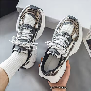 2025 Fashion <b>Men</b> Sports Running Casual Sneaker Breathable Walking Style <b>Shoes</b> Classic Retro Chunky <b>Height</b> <b>Increasing</b> <b>Men's</b> <b>Shoes</b> - Product Image 2