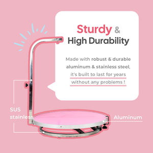 โต๊ะกรูมมิ่งสุนัขแบบหมุนได้ HEDYS GROOMING รุ่นพรีเมียม งานฝีมือระดับสูง ผลิตจากสแตนเลสและโพลียูรีเทน กันน้ำ - Product Image 5