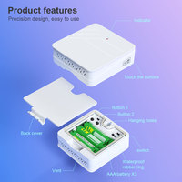Thermo-hygromètre numérique intelligent Wi-Fi pour usage intérieur, enregistreur de données de niveau de confort, alerte via application pour chambre d'enfant et chambre à coucher