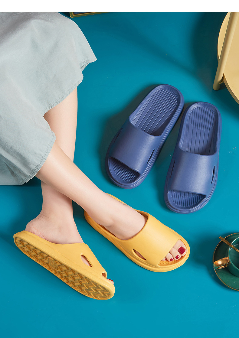 Summer Bathroom Slippers Soft Anti-skid Indoor Slides Shoes Ladies House Slippers