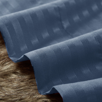 Ensembles de literie à rayures simples Queen King Size Linge de lit de luxe Draps et taie d'oreiller pour lit double simple