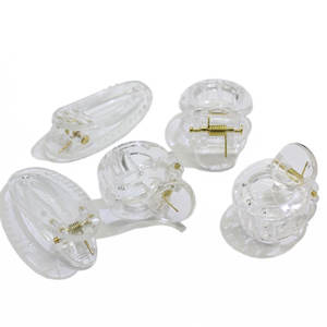 100 pièces clair acrylique pinces à cheveux accessoires clair pince à cheveux clair épingles à cheveux Barrette en gros usine - Product Image 4