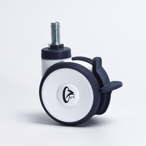 Meilleures ventes Roulettes <span class=keywords><strong>pour</strong></span> meubles de 3 pouces Roulettes pivotantes <span class=keywords><strong>pour</strong></span> appareils médicaux Roulettes légères à moyenne charge avec frein - Product Image 5