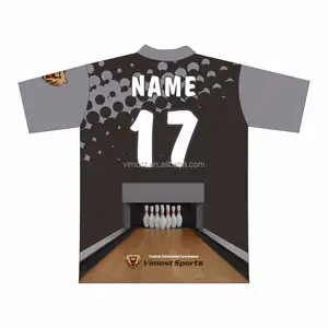 Hochwertige modische sublimierte coole Bowlinghemden mit freien Designs