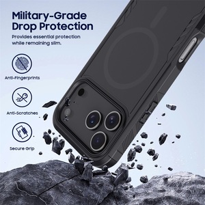 Ốp lưng điện thoại <span class=keywords><strong>iPhone</strong></span> 17 Pro Max năm 2025, 2 trong 1, chất liệu PC cứng và <span class=keywords><strong>TPU</strong></span> lai, hỗ trợ sạc không dây, tích hợp nam châm bảo vệ - Product Image 4