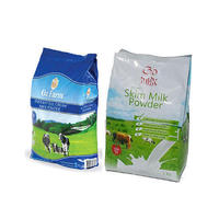 Sachet à fond plat personnalisé pour lait en poudre, fabriqué en Chine, en PET et aluminium (PE-Alu-PE)