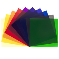 Papier Filtre de Couleur pour Photographie, 11 Filtres de Température de Couleur (30x30 Pouces) 0,4kg pour Éclairage LED, Flash et Accessoires