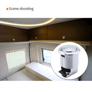 מנעול כפתור עגול B02 לארונות, מגירות ודלתות של קרוואנים, יאכטות וקרוואנים ממונעים, מסוג צילינדר, מעוצב במיוחד לקרוואנים. - Product Image 3