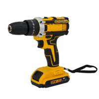 Perceuse sans fil flexible 21 V à moteur à balais, 2 vitesses, avec batterie au lithium, kit tournevis électrique, outil puissant pour la maison