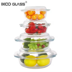 Ensemble de casseroles en verre borosilicate antiadhésif IKOO GLASS 2 pièces, moderne, durable, écologique, de haute qualité, compatible <span class=keywords><strong>four</strong></span> et <span class=keywords><strong>lave</strong></span>-<span class=keywords><strong>vaisselle</strong></span> - Product Image 1