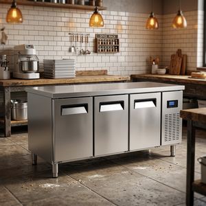 Réfrigérateur Commercial Sous Comptoir 3 Portes pour Restaurant, Armoire Réfrigérée Professionnelle Sous Comptoir, Plan de Travail Réfrigéré Sous Comptoir - Product Image 1