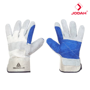 Industrial Leather Waterproof Ambidextrous Protective <b>Gloves</b> Delta Plus DS202RP Double Palm Design Heavy Duty Work Wear - Product Image 3