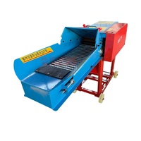 Nouvelle Hacheuse de Fourrage Portable 2.2KW, Broyeur d'Herbe et de Paille à 6 Lames, Double Tension 110V/220V/380V, Hacheuse d'Ensileuse en Acier Inoxydable 3 Tonnes/Heure