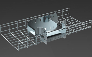 High-quality Electro-galvanized Steel Grid Line Net Cable Tray for Construction Industry Custom Color Available - Product Image 5