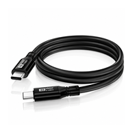 Kabel USB3.2 20Gbps 8K 5A Tipe-C Male to Male 100W Super Flash Charge, Ramah Lingkungan, Kamera Putar 180 Derajat, untuk Komputer, IOS, Printer