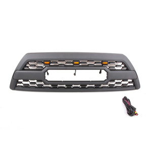 Grille de pare-chocs avant adaptable aux Toyota 4Runner 06-09 ; grille modifiée TRD pour 4Runner avec feux. - Product Image 3